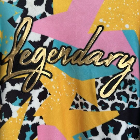 Switch Remarkable “Legendary” Graphic Sweatshirt Size 2X Bold Retro Animal Print - Picture 5 of 11